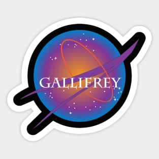 Gallifrey Aeronautics and Space Admininstration Sticker